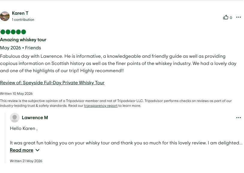 Whisky Tour Review 1